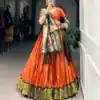 LNB 2017 Orange Color Jacquard Silk Zari Weaving Work Lehenga Choli Wedding, Party, Festive, Events Etc. Delivery 4-6 Working Days Rs 2849 | Lehenga, Bollywood Lehenga, Creative Lehenga, Designer Lehenga, Embroidered Lehenga, Party Wear Lehenga