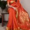 YNF 7903 Orange Color Raw Silk Zari Weaving Work Saree Casual, Wedding, Festive, Events . Expected Delivery  4-6 Working Days @1699/- only                                                                                | Designer Sarees, Embroidered Sarees, Sarees, Bollywood Sarees, Creative Sarees, Ethnic Saree, Modern Digital sarees, Party Wear Sarees