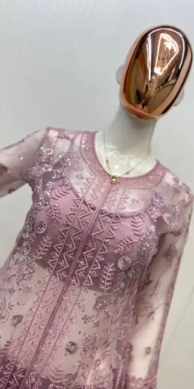 LG 1943 Pink Color Butterfly Net Sequence Embroidery Work Salwar Suit Casual, Wedding, Festive, Events . Expected Delivery  4-6 Working Days @1999/- only      | Casual Suits, Jump Suits, Salwar suit, Creative suits, Designer Suits, Palazzo Suits, Party Wear Suits, Patiala Suits, Straight Suits