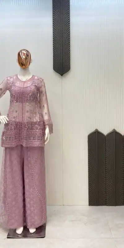 LG 1943 Pink Color Butterfly Net Sequence Embroidery Work Salwar Suit Casual, Wedding, Festive, Events . Expected Delivery  4-6 Working Days @1999/- only      | Casual Suits, Jump Suits, Salwar suit, Creative suits, Designer Suits, Palazzo Suits, Party Wear Suits, Patiala Suits, Straight Suits