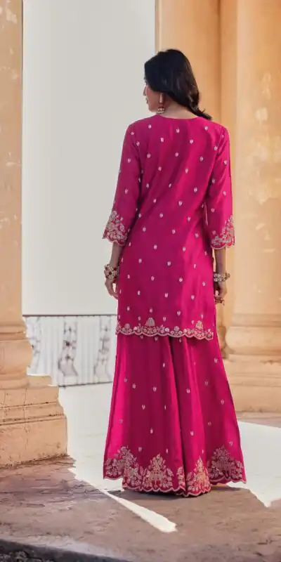 LG 1988 Pink Color Chinon Sequence Embroidery Work Salwar Suit Casual, Wedding, Festive, Events . Expected Delivery  4-6 Working Days @2149/- only      | Casual Suits, Jump Suits, Salwar suit, Creative suits, Designer Suits, Palazzo Suits, Party Wear Suits, Patiala Suits, Straight Suits