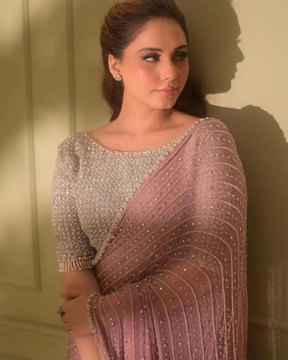 DF 3452 Pink Color Faux Georgette Embroidery Sequins Multi Work Saree Casual, Wedding, Festive, Events . Expected Delivery  4-6 Working Days @1799/- only                                                                                | Designer Sarees, Embroidered Sarees, Sarees, Bollywood Sarees, Creative Sarees, Ethnic Saree, Modern Digital sarees, Party Wear Sarees