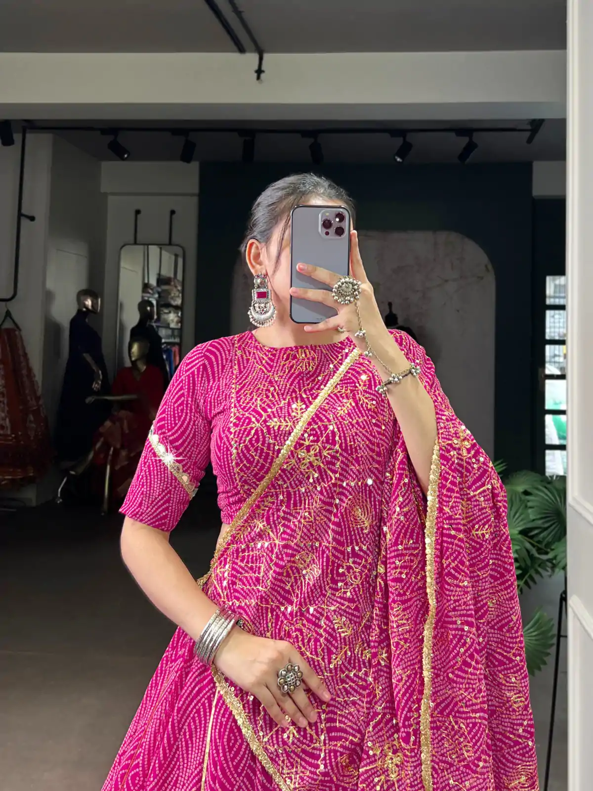 LNB 1701 Pink Color Georgette Bandhej Print And Embossed Lace Lehenga Choli Wedding, Party, Festive, Events Etc. Delivery 4-6 Working Days Rs 3999 | Lehenga, Bollywood Lehenga, Creative Lehenga, Designer Lehenga, Embroidered Lehenga, Party Wear Lehenga