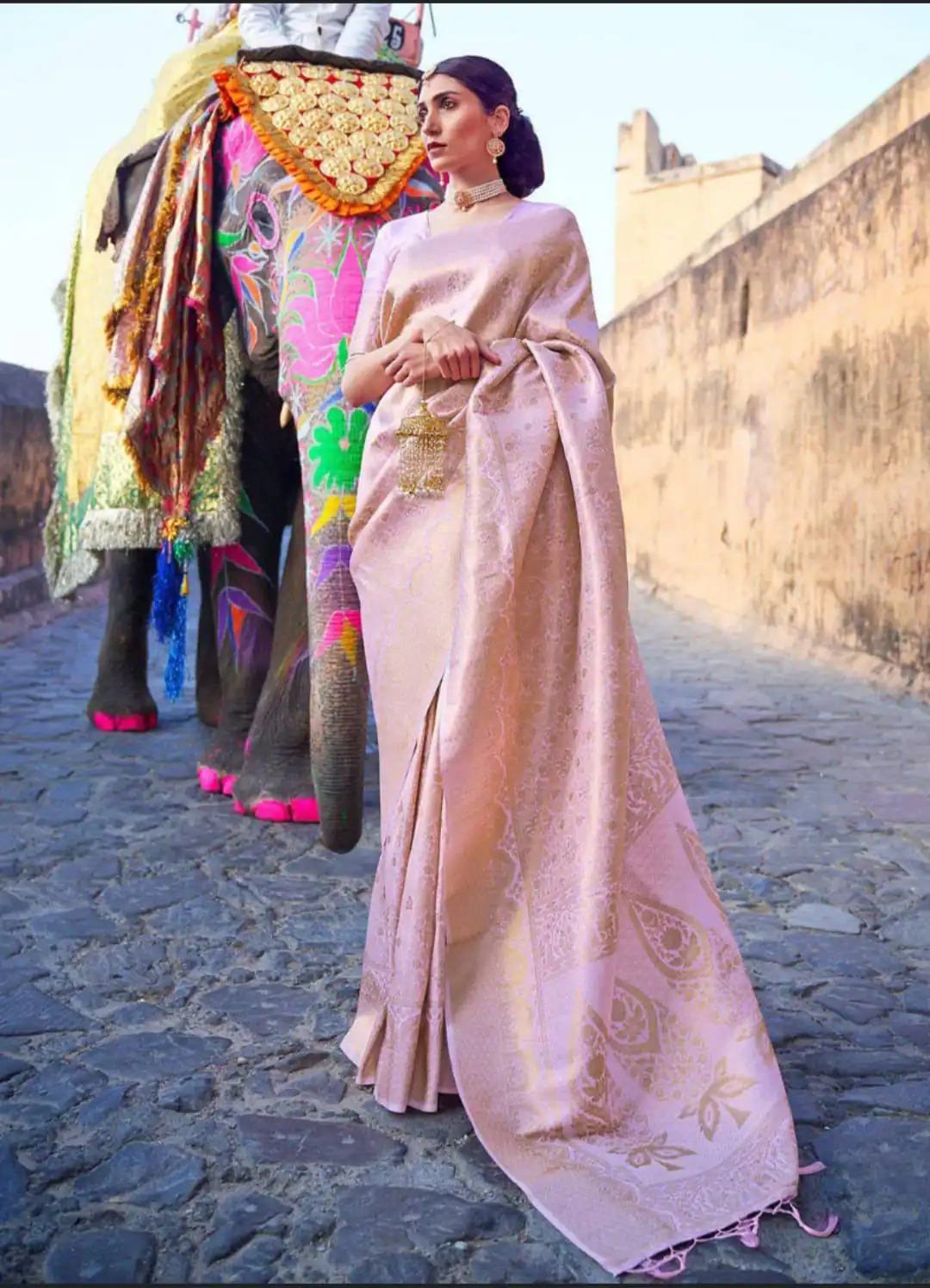 KP 5013 Pink Soft Lichi Silk Jacquard Work With Designer Work Saree Special Price ₹1399. Delivery 4-6 Working Days. Shop now. | Designer Sarees, Embroidered Sarees, Sarees, Bollywood Sarees, Creative Sarees, Ethnic Saree, Modern Digital sarees, Party Wear Sarees