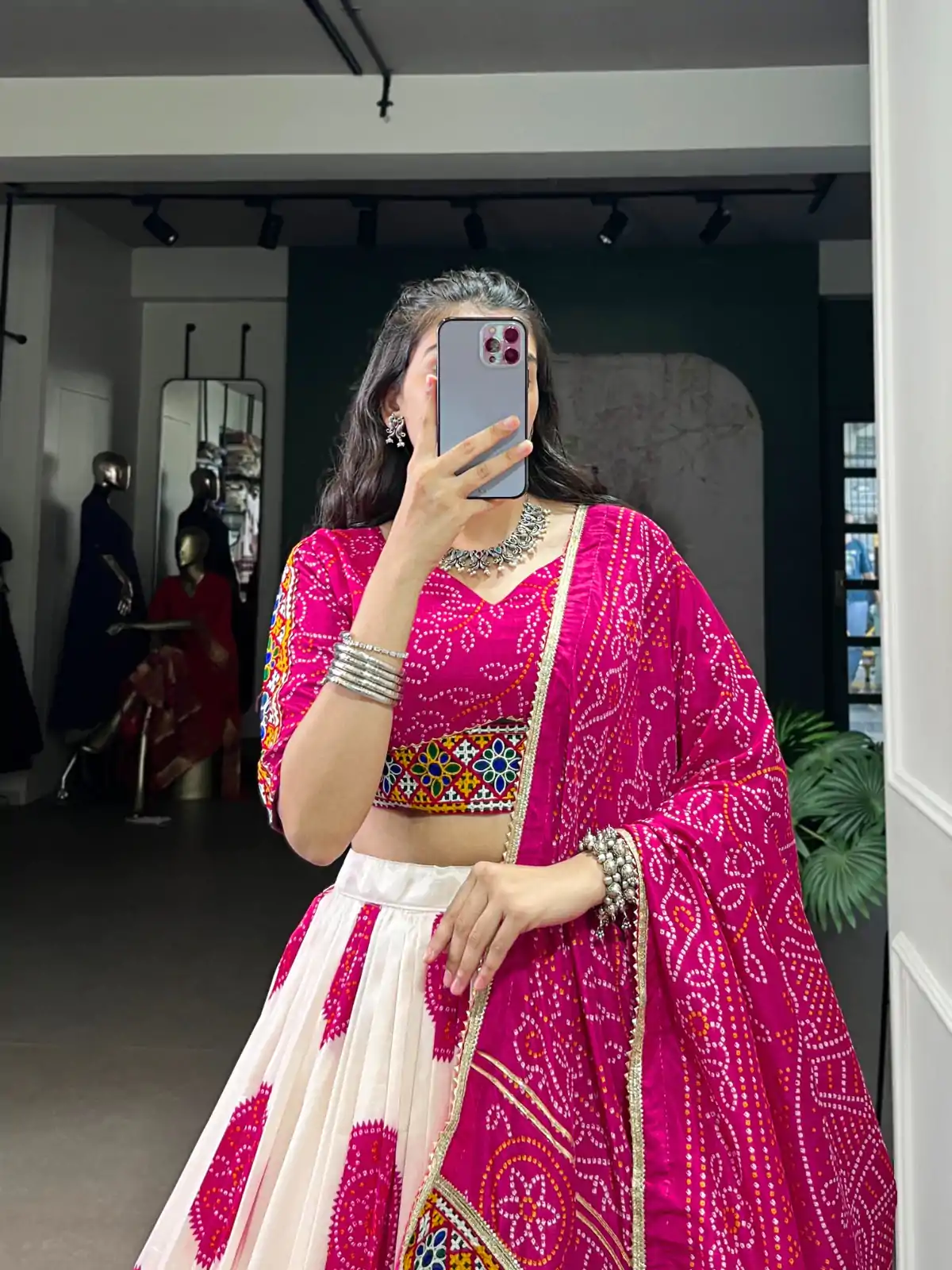 LNB 1736 Pink Color Tasar Silk Bandhej Print And Gamthi Work Lehenga Choli Wedding, Party, Festive, Events Etc. Delivery 4-6 Working Days Rs 3499 | Lehenga, Bollywood Lehenga, Creative Lehenga, Designer Lehenga, Embroidered Lehenga, Party Wear Lehenga