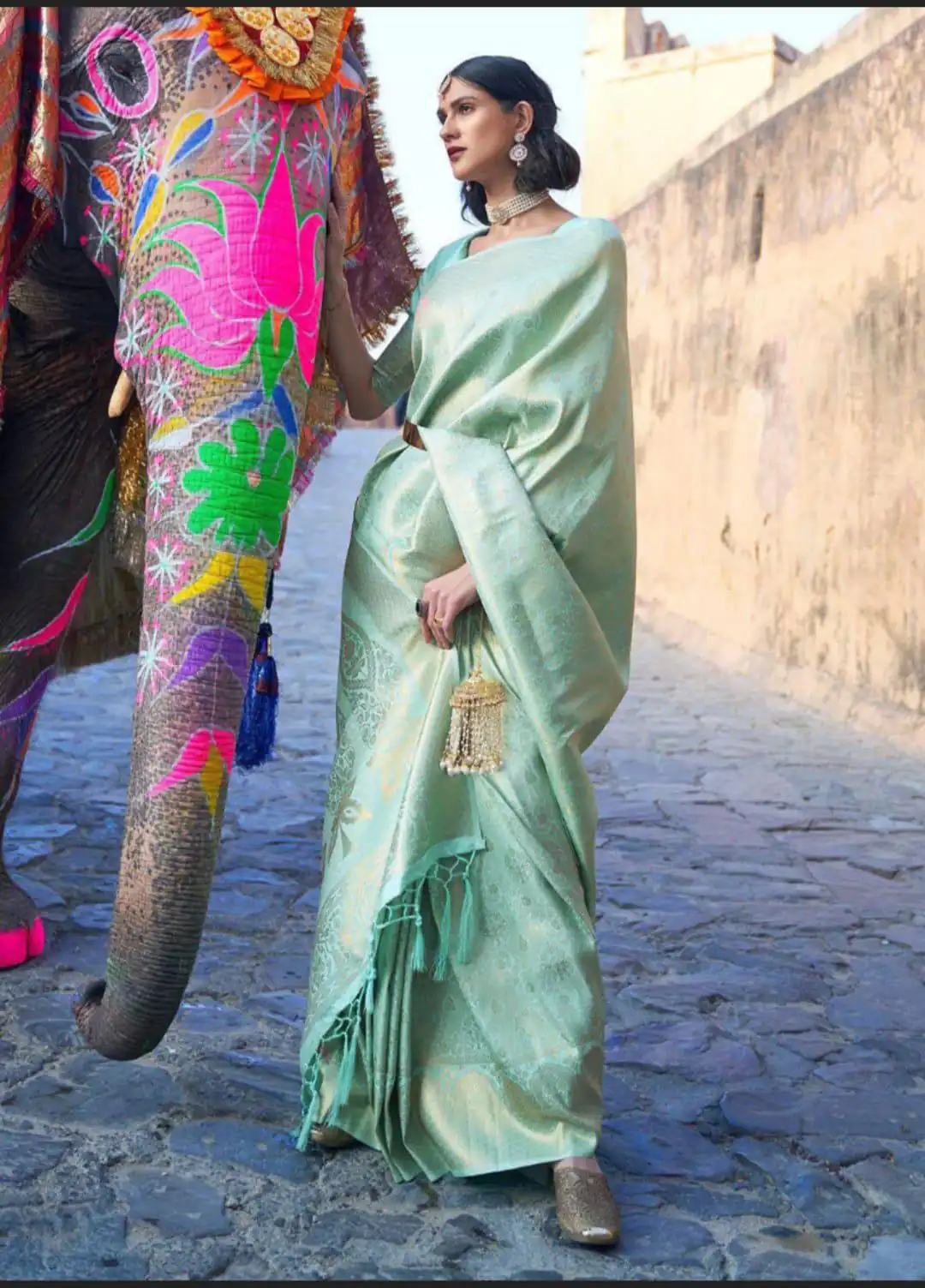 KP 5013 Pista Soft Lichi Silk Jacquard Work With Designer Work Saree Special Price ₹1399. Delivery 4-6 Working Days. Shop now. | Designer Sarees, Embroidered Sarees, Sarees, Bollywood Sarees, Creative Sarees, Ethnic Saree, Modern Digital sarees, Party Wear Sarees