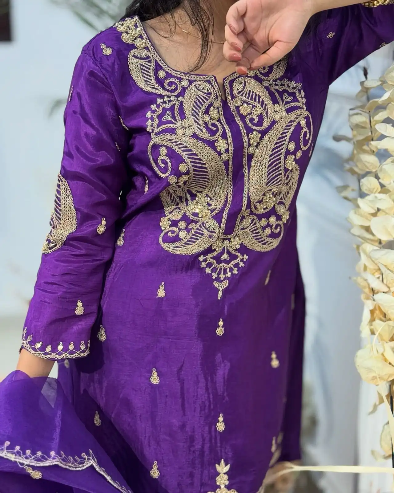 BE 352 Purple Color Chinon Cording Sequence Embroidery Work Salwar Suit Casual, Wedding, Festive, Events . Expected Delivery  4-6 Working Days @1699/- only      | Casual Suits, Jump Suits, Salwar suit, Creative suits, Designer Suits, Palazzo Suits, Party Wear Suits, Patiala Suits, Straight Suits