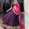 LNB 1657 Purple Color Silk Georgette Original Mirror Lace Touch Up Lehenga Choli Wedding, Party, Festive, Events Etc. Delivery 4-6 Working Days Rs 4299 | Lehenga, Bollywood Lehenga, Creative Lehenga, Designer Lehenga, Embroidered Lehenga, Party Wear Lehenga