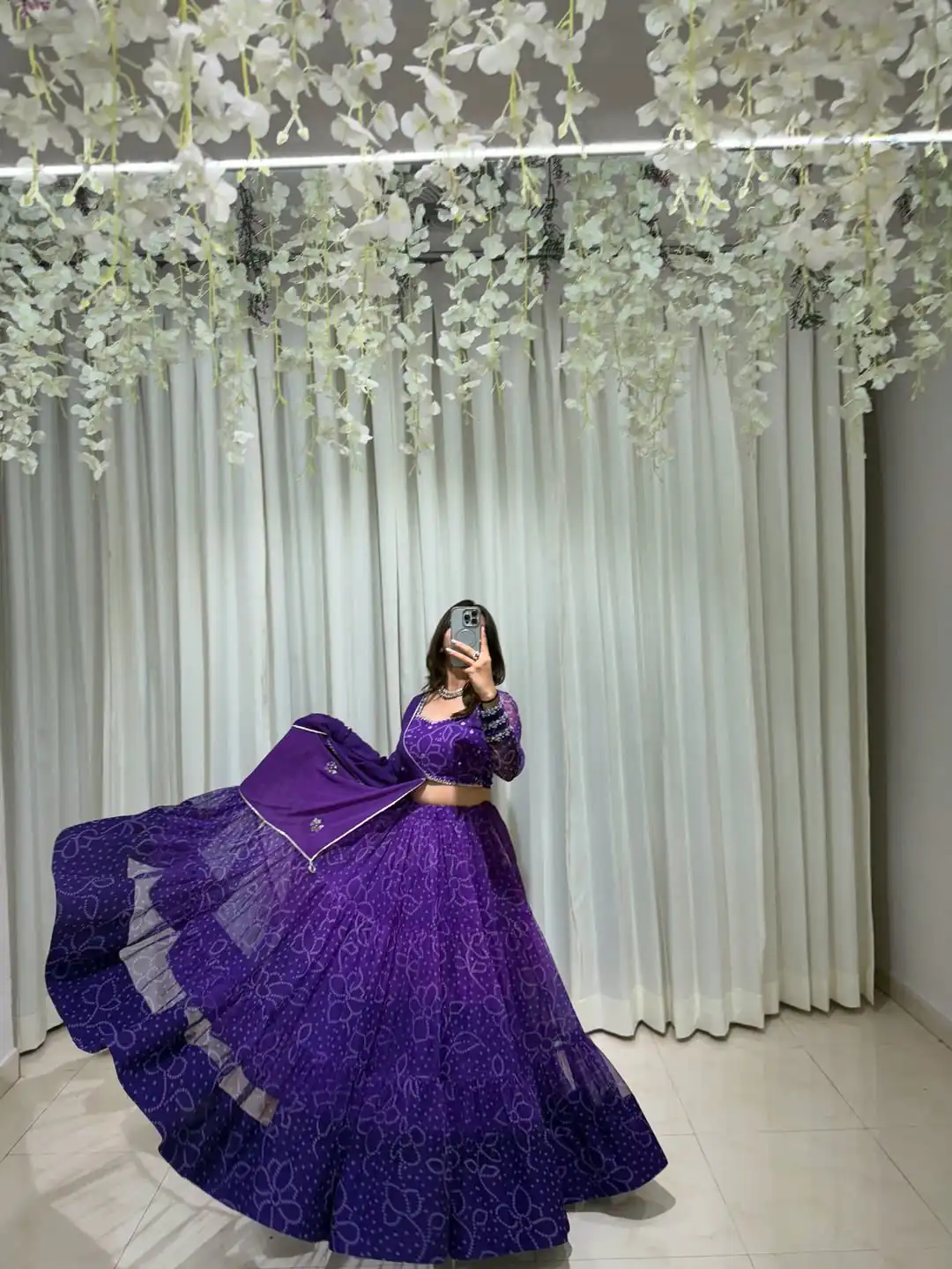 LG 647 Purple Color Printed Georgette Real Mirror Work Lehenga Choli Wedding, Party, Festive, Events Etc. Delivery 4-6 Working Days Rs 2099 | Lehenga, Bollywood Lehenga, Creative Lehenga, Designer Lehenga, Embroidered Lehenga, Party Wear Lehenga