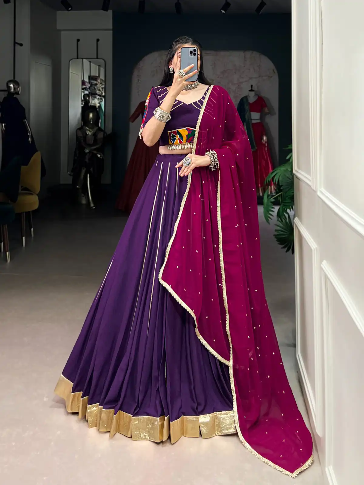 LNB 1655 Purple Color Pure Rayon Embossed Design Gotta Patti Lace Lehenga Choli Wedding, Party, Festive, Events Etc. Delivery 4-6 Working Days Rs 2799 | Lehenga, Bollywood Lehenga, Creative Lehenga, Designer Lehenga, Embroidered Lehenga, Party Wear Lehenga