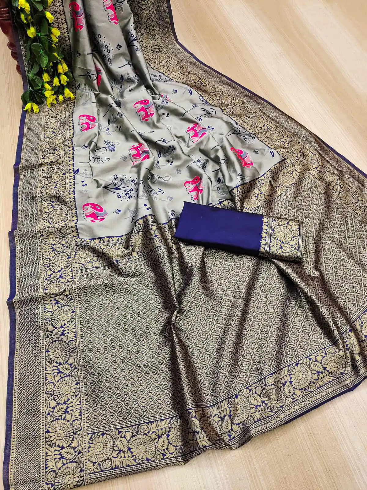 KP 6004 Purple Soft Lichi Silk Jacquard Work With Designer Work Saree. Grab it for ₹1499. Delivery 4-6 Working Days. Shop now. | Designer Sarees, Embroidered Sarees, Sarees, Bollywood Sarees, Creative Sarees, Ethnic Saree, Modern Digital sarees, Party Wear Sarees