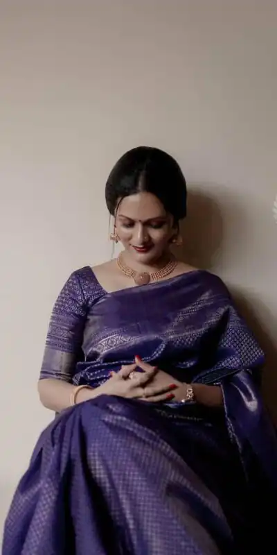 KP 3075 Purple Soft Lichi Silk Whit Designer Jacquard Work in Saree it Grab for ₹1399. Delivery 4-6 Working Days. Shop now. | Designer Sarees, Embroidered Sarees, Sarees, Bollywood Sarees, Creative Sarees, Ethnic Saree, Modern Digital sarees, Party Wear Sarees