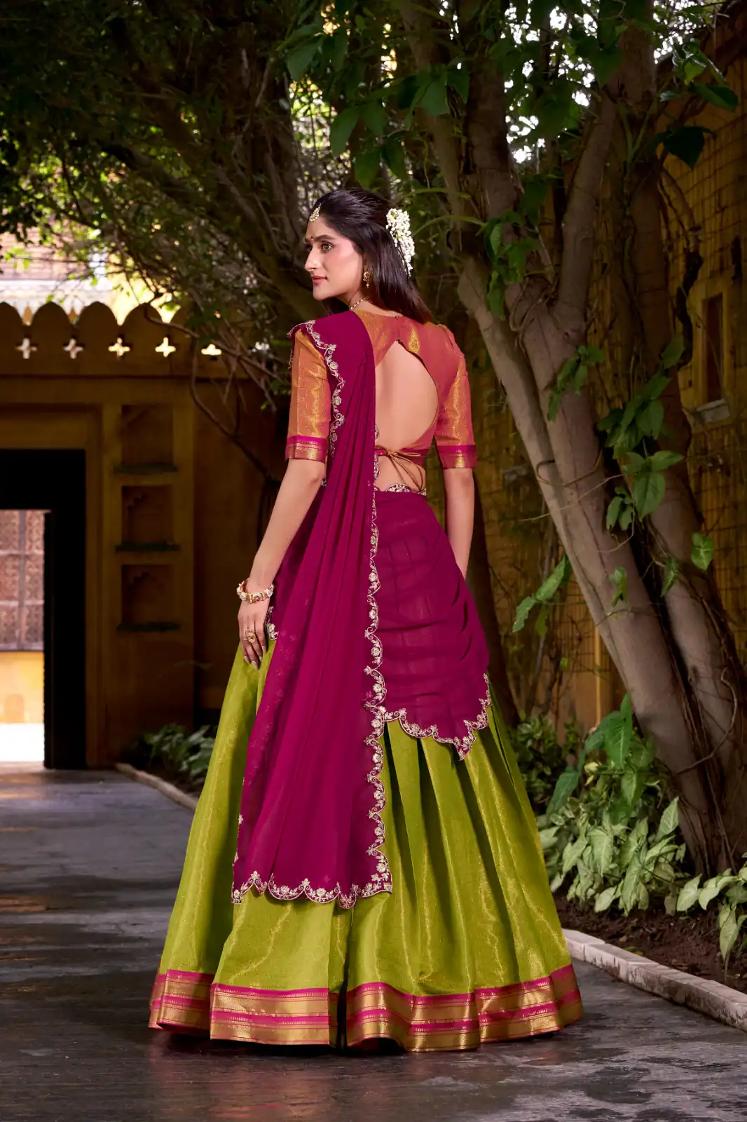 LNB 2009 Rani pink Color Kanchipuram Weaving With Zari Weaving Work Lehenga Choli Wedding, Party, Festive, Events Etc. Delivery 4-6 Working Days Rs 1999 | Lehenga, Bollywood Lehenga, Creative Lehenga, Designer Lehenga, Embroidered Lehenga, Party Wear Lehenga