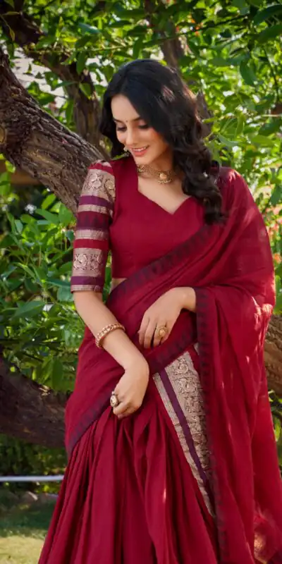 LNB 1902 Red Color Chanderi Plain With Zari Weaving Work Lehenga Choli Wedding, Party, Festive, Events Etc. Delivery 4-6 Working Days Rs 2099 | Lehenga, Bollywood Lehenga, Creative Lehenga, Designer Lehenga, Embroidered Lehenga, Party Wear Lehenga