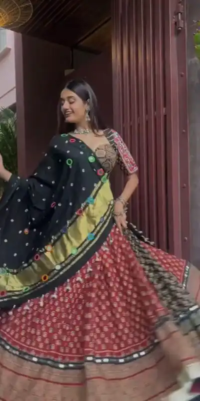 LG 642 Red Color Printed Rayon Real Mirror Work Lehenga Choli Wedding, Party, Festive, Events Etc. Delivery 4-6 Working Days Rs 2049 | Lehenga, Bollywood Lehenga, Creative Lehenga, Designer Lehenga, Embroidered Lehenga, Party Wear Lehenga