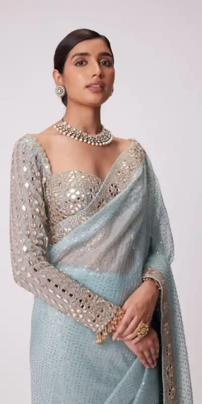 DF 3431 Sky Blue Color Faux Georgette Heavy 5mm Sequence Work Saree Casual, Wedding, Festive, Events . Expected Delivery  4-6 Working Days @1759/- only                                                                                | Designer Sarees, Embroidered Sarees, Sarees, Bollywood Sarees, Creative Sarees, Ethnic Saree, Modern Digital sarees, Party Wear Sarees