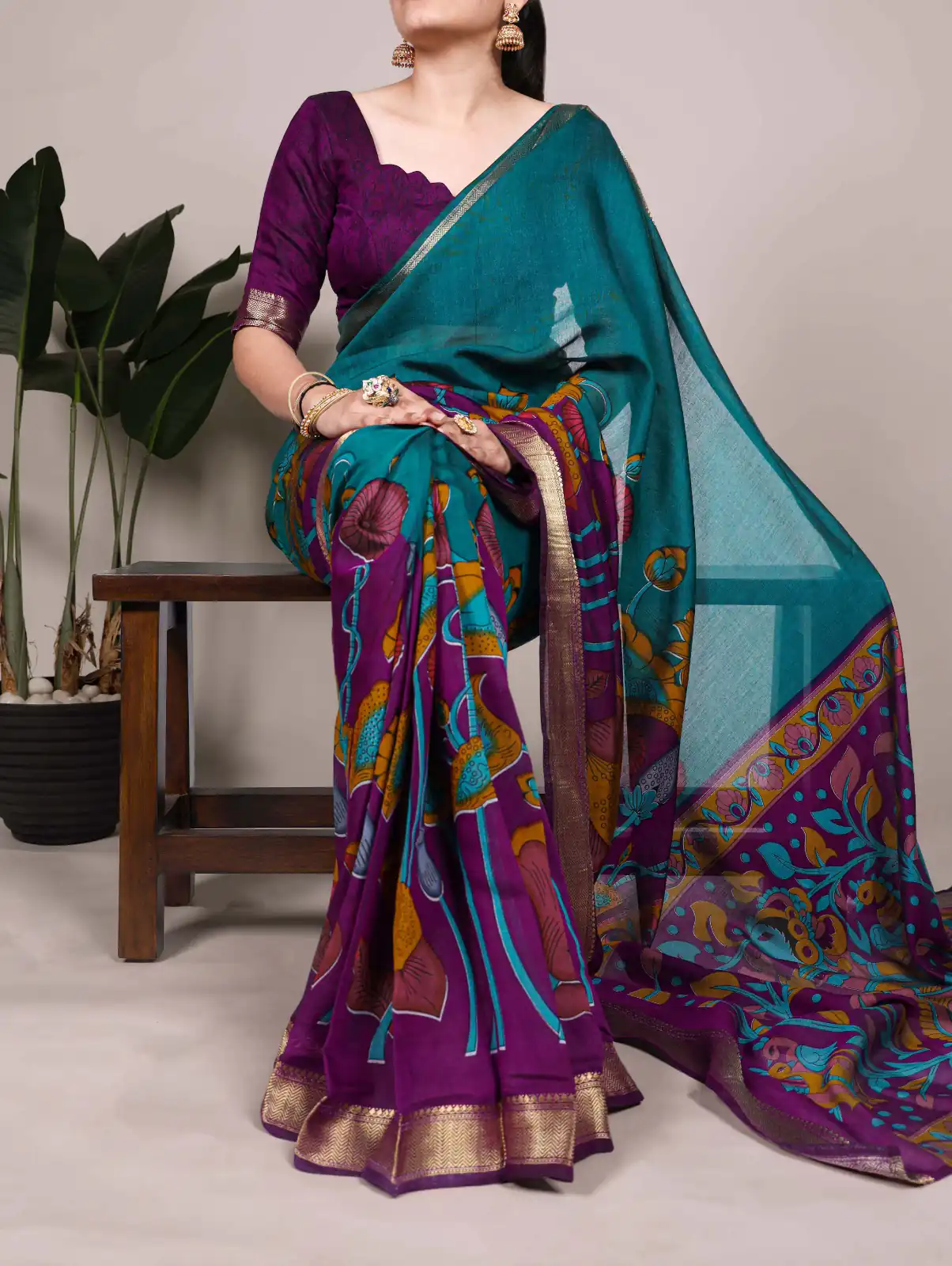 YNF 7036 Teal Color Polyester Chanderi Printed Zari Weaving Work Saree Casual, Wedding, Festive, Events . Expected Delivery  4-6 Working Days @1499/- only                                                                                | Designer Sarees, Embroidered Sarees, Sarees, Bollywood Sarees, Creative Sarees, Ethnic Saree, Modern Digital sarees, Party Wear Sarees
