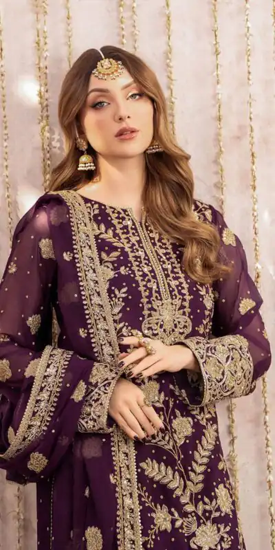 LG 1986 Wine Color Georgette Sequence Embroidery Work Salwar Suit Casual, Wedding, Festive, Events . Expected Delivery  4-6 Working Days @2049/- only      | Casual Suits, Jump Suits, Salwar suit, Creative suits, Designer Suits, Palazzo Suits, Party Wear Suits, Patiala Suits, Straight Suits