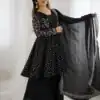 ZSR 3134 Black Crunchy Silk Salwar Suit Perfect for Wedding, Party, Sangeet, Anniversary, Housewarming Introductory Price ₹2399. Delivery 4-6 | Casual Suits, Jump Suits, Salwar suit, Creative suits, Designer Suits, Palazzo Suits, Party Wear Suits, Patiala Suits, Straight Suits