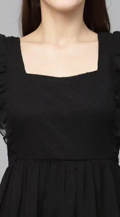 INLI Trendy Black in Georgette Butti Designer Gown . Wedding, Party, Festive Affordable Price ₹1399. Delivery 4-6 Working Days. Shop now. | Gowns, Bollywood Gowns, Creative Gowns, Designer Gowns, Embroidered Gowns, Party Wear Gowns