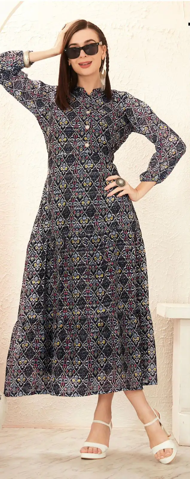 INLI BLOSSOM 2.0 Black Georgette print Gown Perfect for Wedding, Party, Ganesh Chaturthi, Bridal Wear, Durga Puja – . Get it for ₹1499. Delivery 4-6 Days | Gowns, Bollywood Gowns, Creative Gowns, Designer Gowns, Embroidered Gowns, Party Wear Gowns