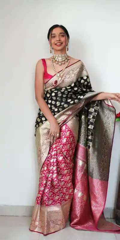 SC 239 Pink Georgette With Lace Work & Lace Border Saree . Wedding, Party, Festive, Events, Exclusive Offer ₹1599. Delivery 4-6 Working Days. Shop now. | Designer Sarees, Embroidered Sarees, Sarees, Bollywood Sarees, Creative Sarees, Ethnic Saree, Modern Digital sarees, Party Wear Sarees