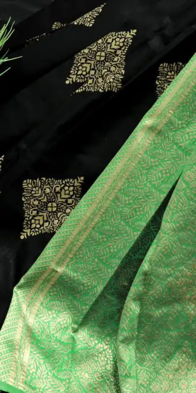 KP 1066 Black Soft Lichi Silk with Lace Border & Lace Work Saree . Special Price ₹1299. Delivery 4-6 Working Days. Shop now. | Designer Sarees, Embroidered Sarees, Sarees, Bollywood Sarees, Creative Sarees, Ethnic Saree, Modern Digital sarees, Party Wear Sarees