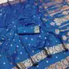 MB 171 Blue Banarasi Silk Saree Perfect for Wedding, Party, Holi, Pongal, Pooja –. Festive Deal ₹1849. Delivery 4-6 Working Days. Shop now. | Designer Sarees, Embroidered Sarees, Sarees, Bollywood Sarees, Creative Sarees, Ethnic Saree, Modern Digital sarees, Party Wear Sarees