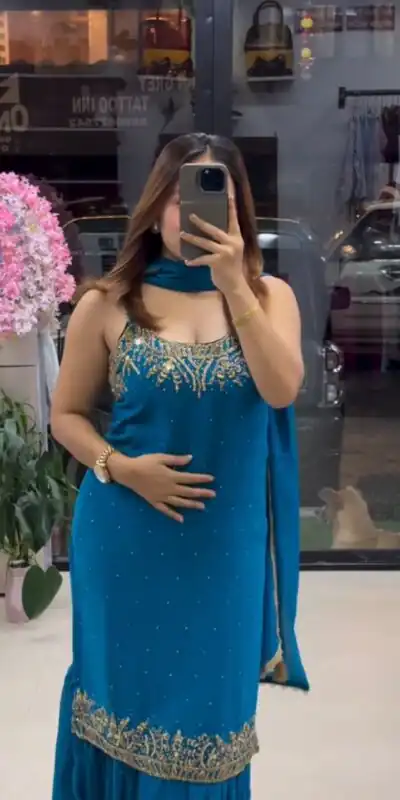 KD 1531 Blue Faux Georgette Lace Work Salwar Suit in . Wedding, Party, Festive, Events, Grab it for ₹2399. Delivery 4-6 Working Days. Shop now. | Casual Suits, Jump Suits, Tops & Bottoms, Track Suits, Salwar suit, Creative suits, Designer Suits, Palazzo Suits, Party Wear Suits, Patiala Suits, Straight Suits, Trendy Wear