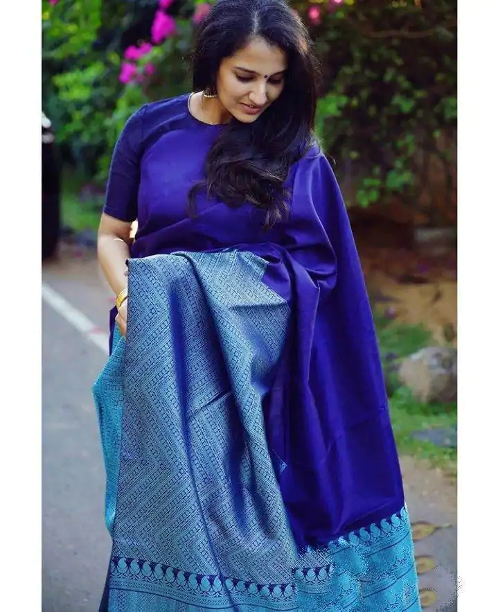 KP 2035 Blue Soft Lichi Silk Saree Perfect for Wedding, Party, Karwa Chauth, Pongal, Haldi . Available at ₹1399 only. Delivery 4-6 Working Days. | Designer Sarees, Embroidered Sarees, Sarees, Bollywood Sarees, Creative Sarees, Ethnic Saree, Modern Digital sarees, Party Wear Sarees