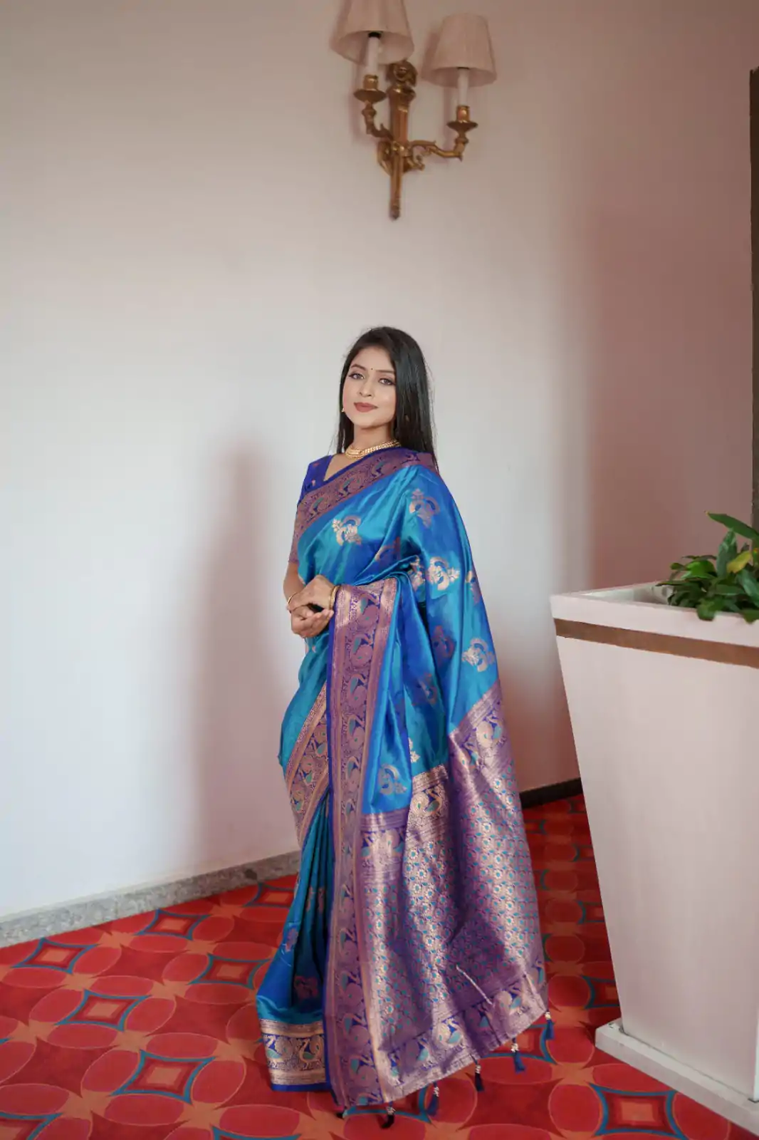 MB Paithani-3 Blue Color in Pethani Silk Zari Work & Lace Work Saree . Grab it for ₹2199. Delivery 4-6 Working Days. Shop now. | Designer Sarees, Embroidered Sarees, Sarees, Bollywood Sarees, Creative Sarees, Ethnic Saree, Modern Digital sarees, Party Wear Sarees