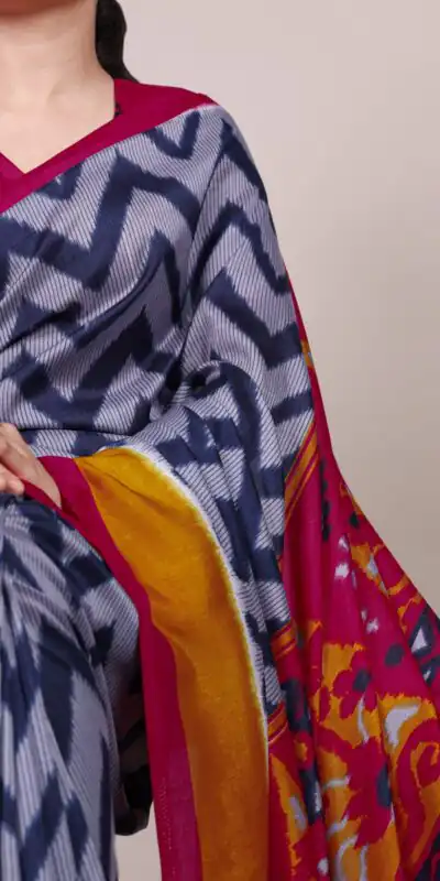 YNF 7043 Blue Color Tasar Silk Printed With Designer Work Saree. Festive Deal ₹1549. Delivery 4-6 Working Days. Shop now. | Designer Sarees, Embroidered Sarees, Sarees, Bollywood Sarees, Creative Sarees, Ethnic Saree, Modern Digital sarees, Party Wear Sarees