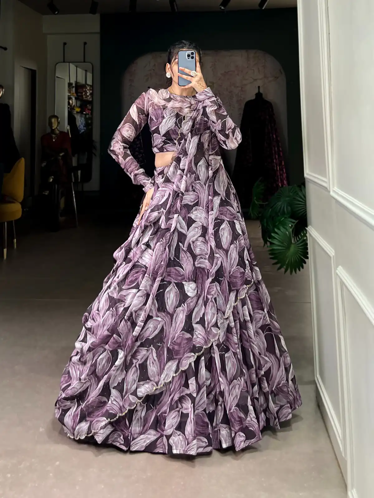 LNB 1027 Coffee Color Tabby Silk Lehenga Choli with Designer Work. Exclusive Offer ₹1999. Delivery 4-6 Working Days. Shop now. | Lehenga, Bollywood Lehenga, Creative Lehenga, Designer Lehenga, Embroidered Lehenga, Party Wear Lehenga