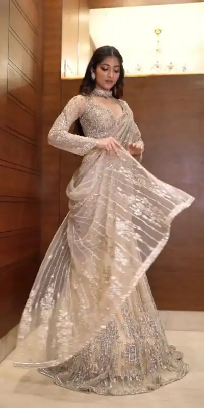 LG 1956 Cream Butterfly Net Saree Perfect for Wedding, Party, Festival Celebrations, Holi, Baisakhi . Special Price ₹2499. Delivery 4-6 Working Days | Designer Sarees, Embroidered Sarees, Sarees, Bollywood Sarees, Creative Sarees, Ethnic Saree, Modern Digital sarees, Party Wear Sarees