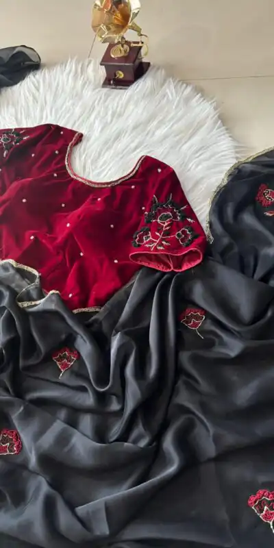 AC AZAELEA Dark Blue Rangoli Silk Lace Work & Resham Work Saree with . Exclusive Offer ₹2549. Delivery 4-6 Working Days. Shop now. | Designer Sarees, Embroidered Sarees, Sarees, Bollywood Sarees, Creative Sarees, Ethnic Saree, Modern Digital sarees, Party Wear Sarees