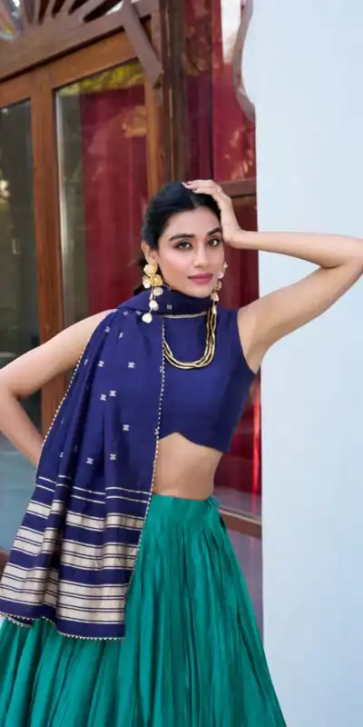 LNB 1908 Firozi in Pure Chanderi Zari Work & Lace Work Lehenga Choli . Special Price ₹2099. Delivery 4-6 Working Days. Shop now. | Lehenga, Bollywood Lehenga, Creative Lehenga, Designer Lehenga, Embroidered Lehenga, Party Wear Lehenga