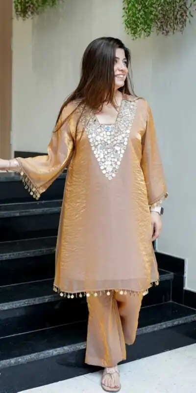 LG 1999 Gold Fendy With Mirror Work & Embroidery Work Salwar Suit able Price ₹1799 Afford. Delivery 4-6 Working Days. Shop now. | Casual Suits, Jump Suits, Tops & Bottoms, Track Suits, Salwar suit, Creative suits, Designer Suits, Palazzo Suits, Party Wear Suits, Patiala Suits, Straight Suits, Trendy Wear