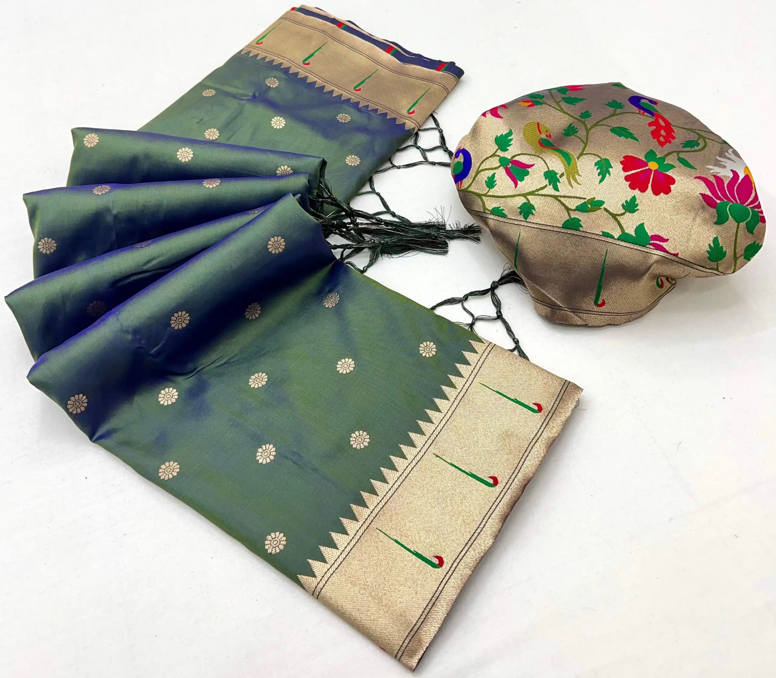 MB 150 Green A Pethani silk Saree Perfect for Wedding, Party, Baisakhi, Reception, Traditional Day – . Affordable Price ₹2549. Delivery 4-6 Working | Designer Sarees, Embroidered Sarees, Sarees, Bollywood Sarees, Creative Sarees, Ethnic Saree, Modern Digital sarees, Party Wear Sarees