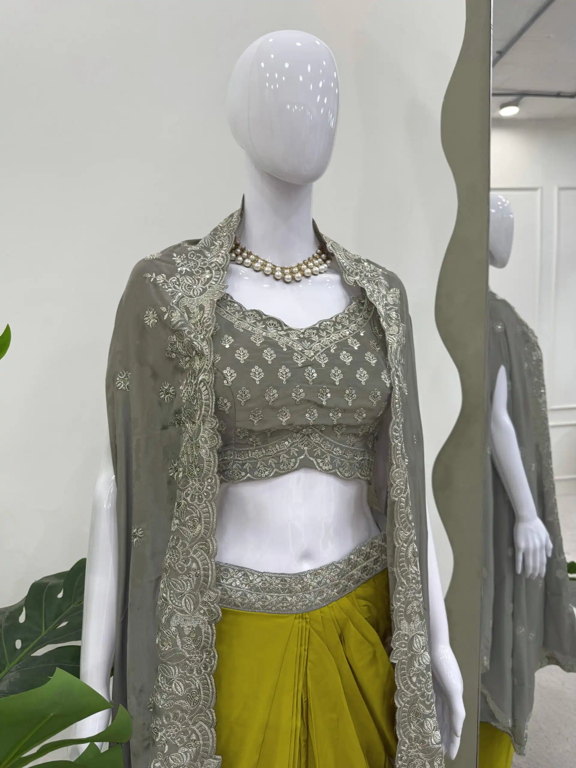 RTC 6493 Grey American Crep With Designer Work Dhoti Suit. Wedding, Party, Festive, Events Festive Deal ₹2149. Delivery 4-6 Working Days. Shop now. | Jump Suits, Tops & Bottoms, Track Suits, Salwar suit, Casual Suits, Creative suits, Designer Suits, Palazzo Suits, Party Wear Suits, Patiala Suits, Straight Suits, Trendy Wear