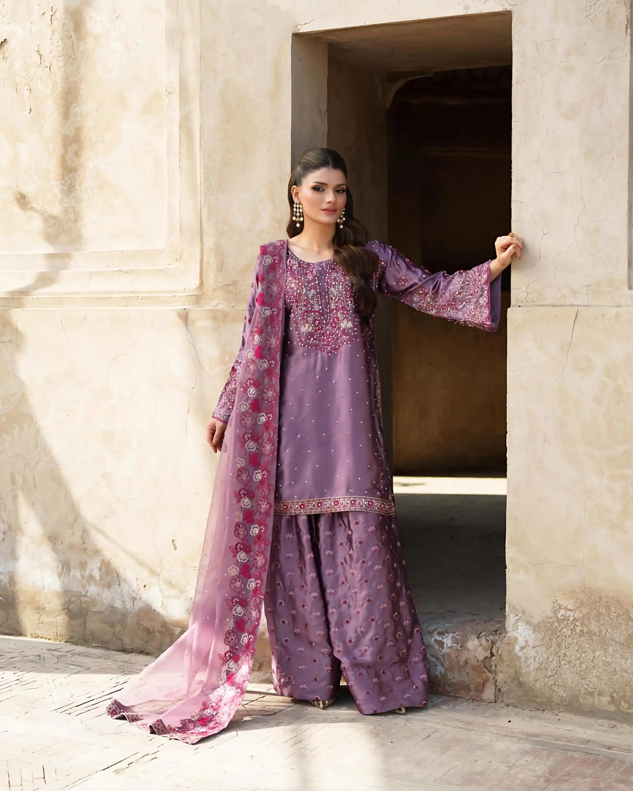 NSR 849 Lavender Chinnon Silk Salwar Suit Perfect for Wedding, Party, Baisakhi, Anniversary, Housewarming . Available at ₹1999 only. Delivery 4-6 | Jump Suits, Salwar suit, Casual Suits, Creative suits, Designer Suits, Palazzo Suits, Party Wear Suits, Patiala Suits, Straight Suits
