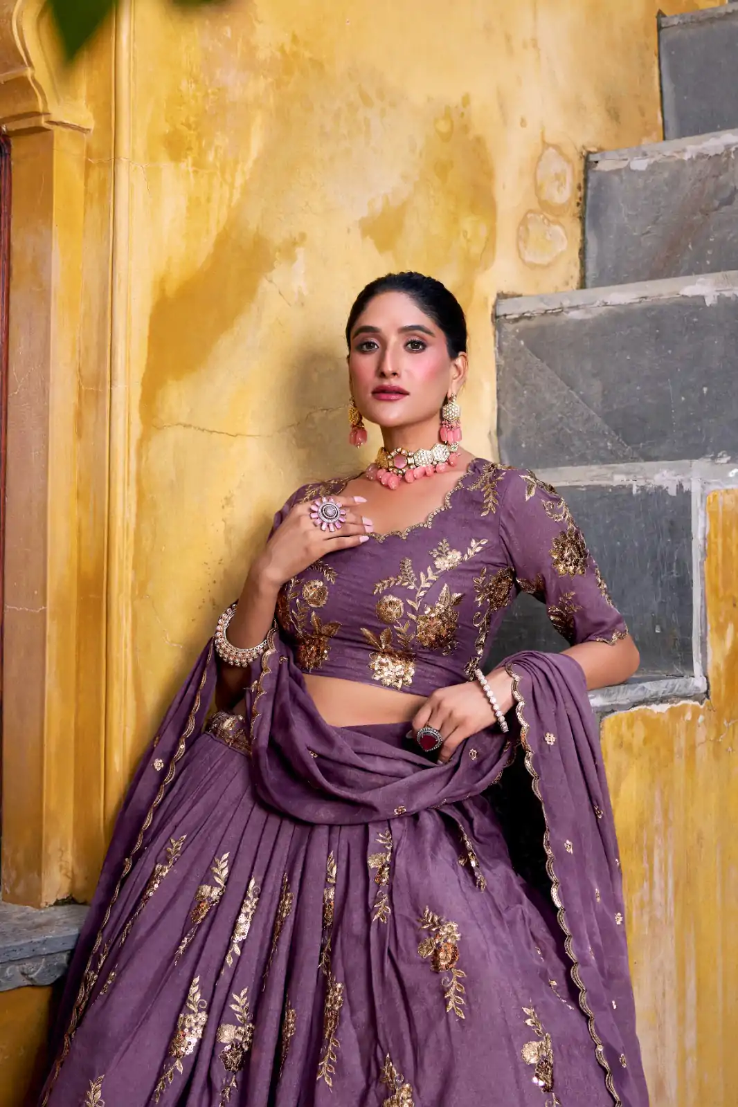 LNB 1451 Lavender Chocolate Crush with Embroidery Work & Sequins Work Lehenga Choli . Get it for ₹3499. Delivery 4-6 Working Days. Shop now. | Lehenga, Bollywood Lehenga, Creative Lehenga, Designer Lehenga, Embroidered Lehenga, Party Wear Lehenga