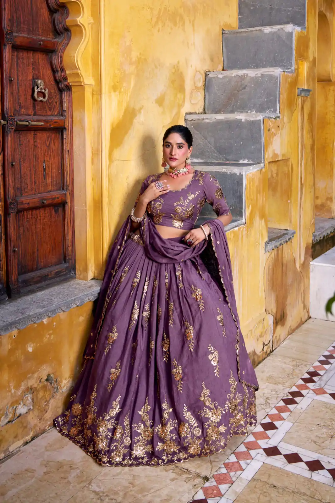 LNB 1451 Lavender Chocolate Crush with Embroidery Work & Sequins Work Lehenga Choli . Get it for ₹3499. Delivery 4-6 Working Days. Shop now. | Lehenga, Bollywood Lehenga, Creative Lehenga, Designer Lehenga, Embroidered Lehenga, Party Wear Lehenga