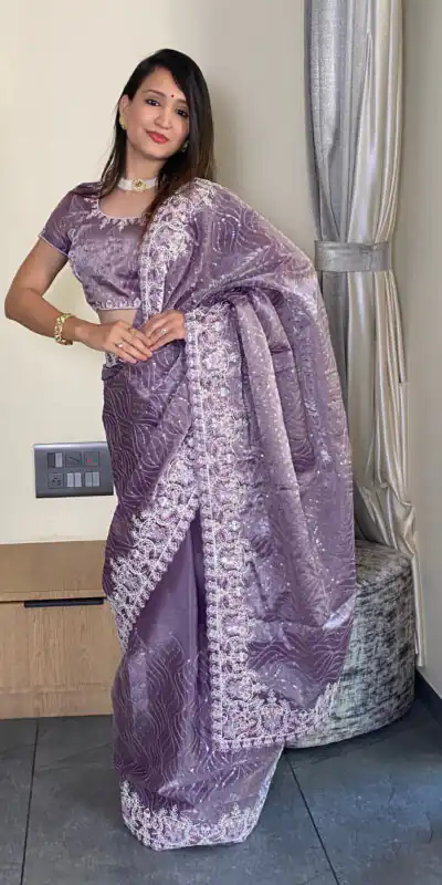 SC 239 Pink Georgette With Lace Work & Lace Border Saree . Wedding, Party, Festive, Events, Exclusive Offer ₹1599. Delivery 4-6 Working Days. Shop now. | Designer Sarees, Embroidered Sarees, Sarees, Bollywood Sarees, Creative Sarees, Ethnic Saree, Modern Digital sarees, Party Wear Sarees