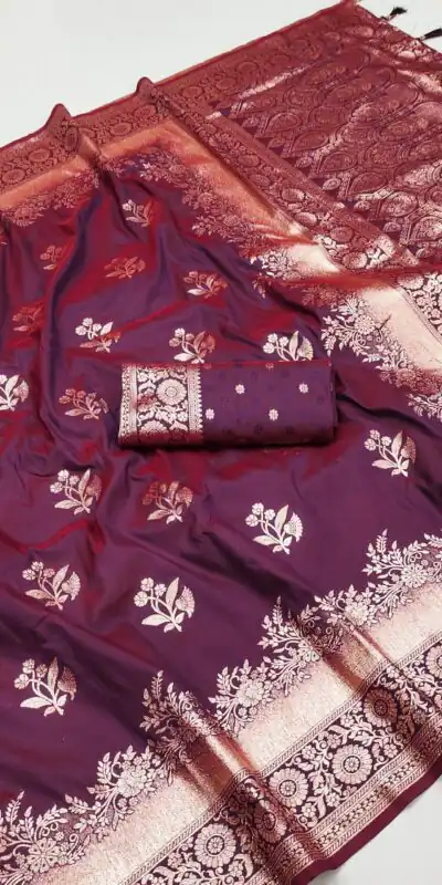 MB 39 Maroon in Color Banarasi silk Zari Work & Lace Work Saree . Introductory Price ₹1999. Delivery 4-6 Working Days. Shop now. | Designer Sarees, Embroidered Sarees, Sarees, Bollywood Sarees, Creative Sarees, Ethnic Saree, Modern Digital sarees, Party Wear Sarees