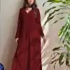 BE 170 Maroon Color Georgette Thread Embroidery Salwar Suit Wedding, Party, Festive events, etc.  Expected Delivery  4-6 Working Days @1999/- | Casual Suits, Salwar suit, Designer Suits, Straight Suits