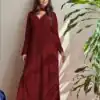BE 170 Maroon Color Georgette Thread Embroidery Salwar Suit Wedding, Party, Festive events, etc.  Expected Delivery  4-6 Working Days @1999/- | Casual Suits, Salwar suit, Designer Suits, Straight Suits