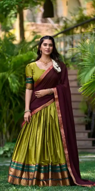 LNB 2004 Mehandi Poly Cotton With Lace Work & Zari Work. Lehenga Choli for Get It ₹1899. Delivery 4-6 Working Days. Shop now. | Lehenga, Bollywood Lehenga, Creative Lehenga, Designer Lehenga, Embroidered Lehenga, Party Wear Lehenga