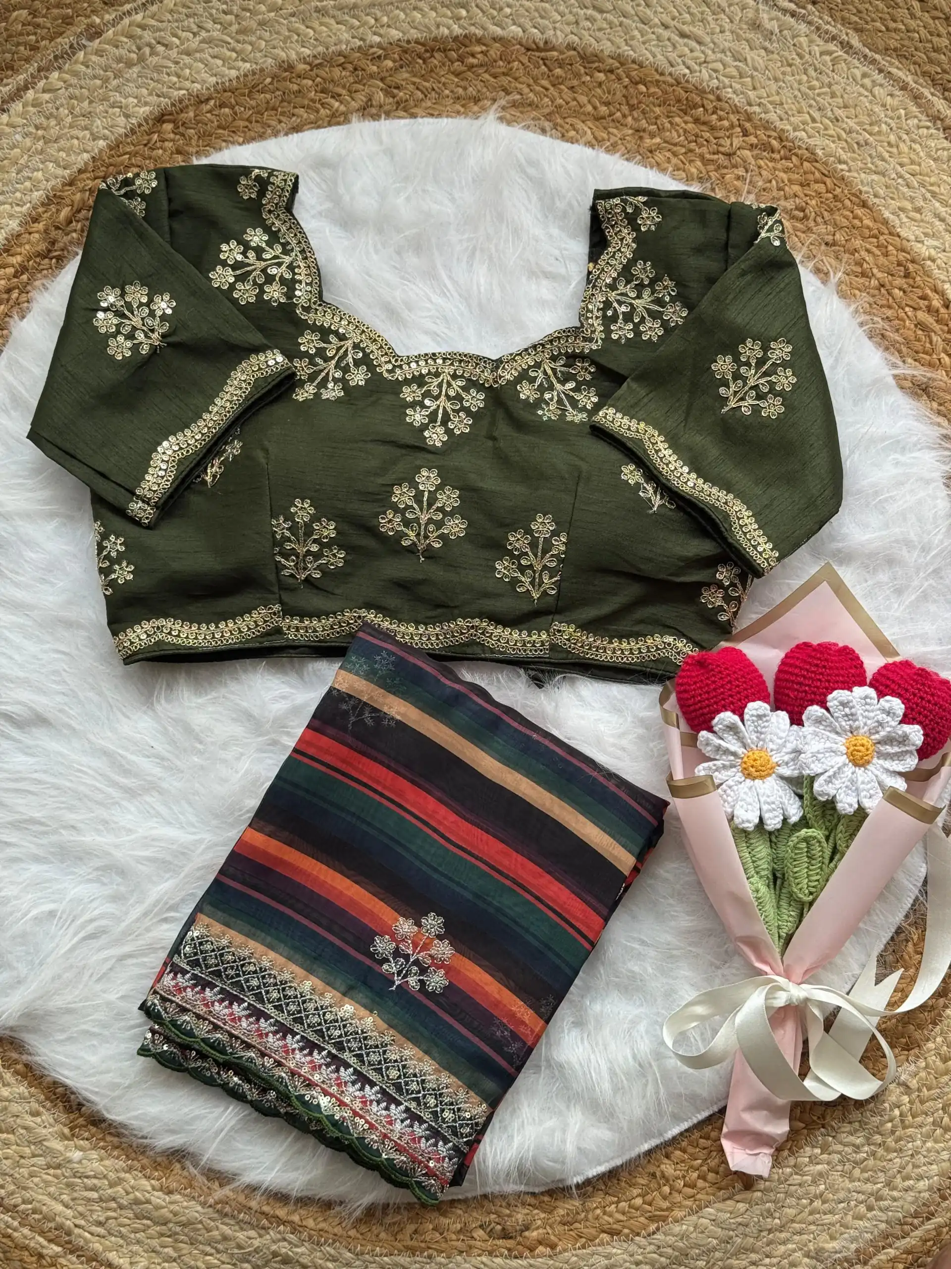 AC MIRA Mehandi in Color Soft Organza Embroidery Work & Lace Work Saree . Get it for ₹2449. Delivery 4-6 Working Days. Shop now. | Designer Sarees, Embroidered Sarees, Sarees, Bollywood Sarees, Creative Sarees, Ethnic Saree, Modern Digital sarees, Party Wear Sarees