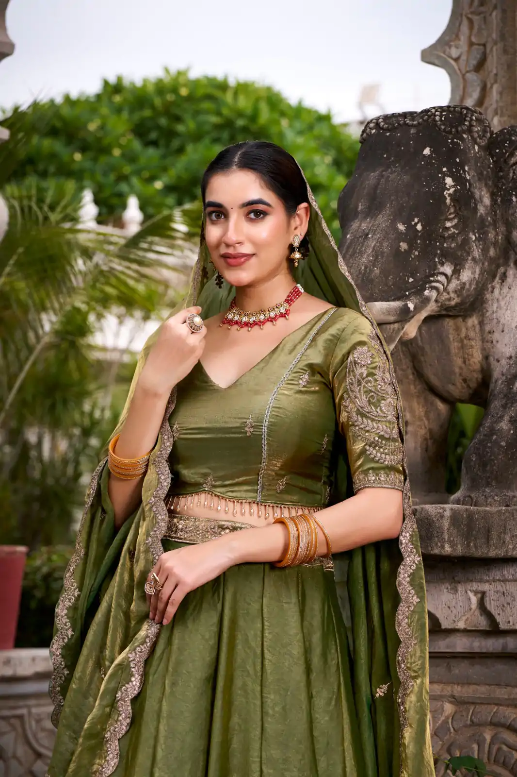 LNB 1440 Mehendi Fendi Sequins Work & Embroidery Work Lehenga Choli in . Introductory Price ₹2999. Delivery 4-6 Working Days. Shop now. | Lehenga, Bollywood Lehenga, Creative Lehenga, Designer Lehenga, Embroidered Lehenga, Party Wear Lehenga