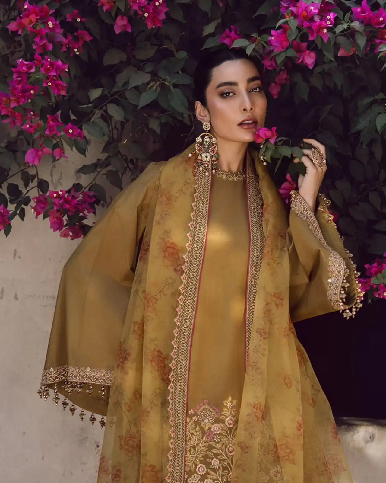 SSR 515 Mustard French Crep Silk With Embroidery Sequence Work with Digital Print & Lace Work Salwar Suit at ₹2099 only. Delivery 4-6 Days | Jump Suits, Salwar suit, Casual Suits, Creative suits, Designer Suits, Palazzo Suits, Party Wear Suits, Patiala Suits, Straight Suits